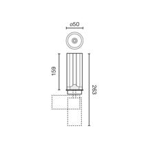 Встраиваемый светильник Faro Модульный проектор Teide Black 7W 20° 2700K CRI97 DALI арт. 125521