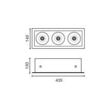 Встраиваемый светильник Faro Встраиваемый светильник MINI COLIN-3 черный LED 54-75W 3000K 56° арт. 128086
