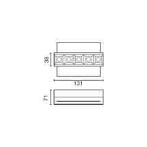 Встраиваемый светильник Faro Встраиваемый светильник TROOP 5x2W TRIMLESS черный 48° 3000K CRI90 арт. 128749