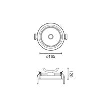 Встраиваемый светильник Faro Встраиваемый светильник Optic черный LED CRI95 24-36W 4000K 20є арт. 133952