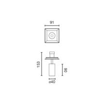 Встраиваемый светильник Faro Модуль-проектор Podium белый 15° 4000K CRI97 Casambi арт. 125444