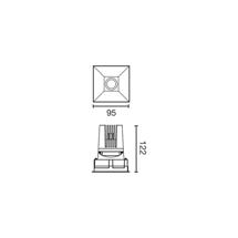 Встраиваемый светильник Faro Встраиваемый светильник DEEP60 C черный 15° 2700K CRI90 HONEYCOMB арт. 189267
