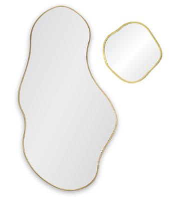 Зеркало Art-Zerkalo Lake Panno Gold Сет из 2-х зеркал 58*110 см, Ø41 см арт. SM122GL