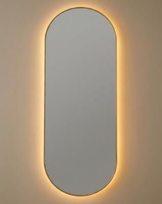 Зеркало Art-Zerkalo Kapsel L LED Gold Зеркало в раме с подсветкой арт. SM034LGL