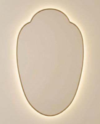 Зеркало Art-Zerkalo Milis LED Gold Зеркало в раме с подсветкой арт. SM130LGL