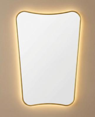 Зеркало Art-Zerkalo Sky M LED Gold Зеркало в раме с подсветкой арт. SM131LGL