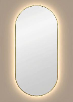 Зеркало Art-Zerkalo Kapsel S LED Gold Зеркало в раме с подсветкой арт. SM014LGL