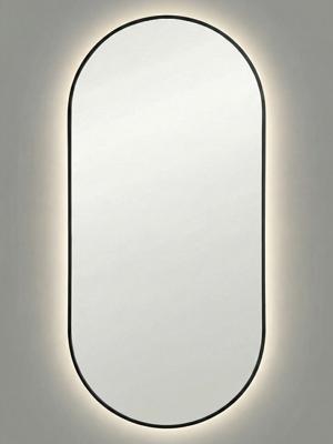 Зеркало Art-Zerkalo Kapsel M LED Black Зеркало в раме с подсветкой арт. SM004LBL