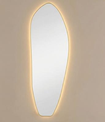 Зеркало Art-Zerkalo Organic XL LED Gold Зеркало в полный рост в раме с подсветкой арт. SM125LGL