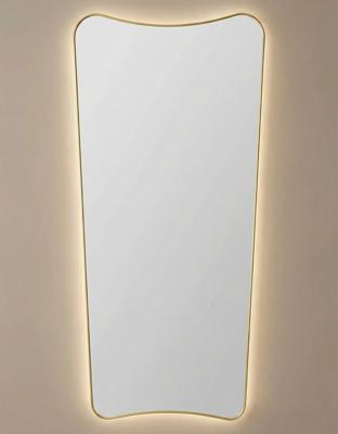 Зеркало Art-Zerkalo Sky XL LED Gold Зеркало в полный рост в раме с подсветкой арт. SM132LGL