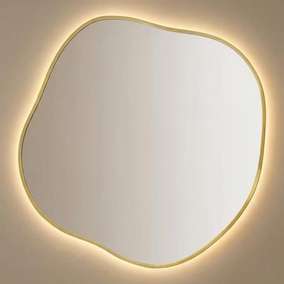 Зеркало Art-Zerkalo Organic L LED Gold Зеркало в раме с подсветкой арт. SM128LGL