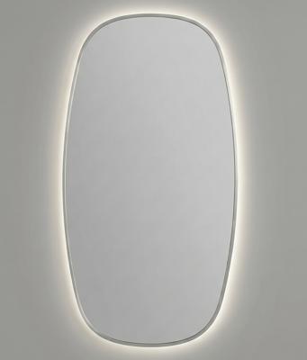 Зеркало Art-Zerkalo Ovo M LED Silver Зеркало в раме с подсветкой арт. SM080LSL