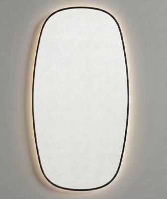 Зеркало Art-Zerkalo Ovo M LED Black Зеркало в раме с подсветкой арт. SM080LBL