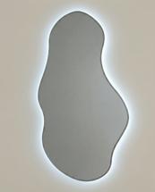 Зеркало Art-Zerkalo Lake LED Silver Зеркало в раме с подсветкой арт. SM124LSL