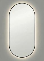 Зеркало Art-Zerkalo Kapsel S LED Black Зеркало в раме с подсветкой арт. SM014LBL