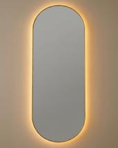 Зеркало Art-Zerkalo Kapsel L LED Gold Зеркало в раме с подсветкой арт. SM034LGL