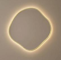 Зеркало Art-Zerkalo Organic M LED Gold Зеркало в раме с подсветкой арт. SM127LGL