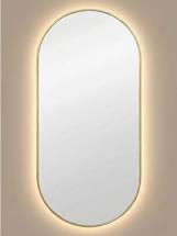 Зеркало Art-Zerkalo Kapsel M LED Gold Зеркало в раме с подсветкой арт. SM004LGL