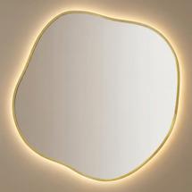 Зеркало Art-Zerkalo Organic L LED Gold Зеркало в раме с подсветкой арт. SM128LGL
