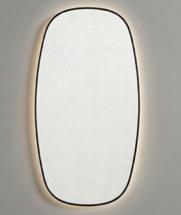 Зеркало Art-Zerkalo Ovo M LED Black Зеркало в раме с подсветкой арт. SM080LBL