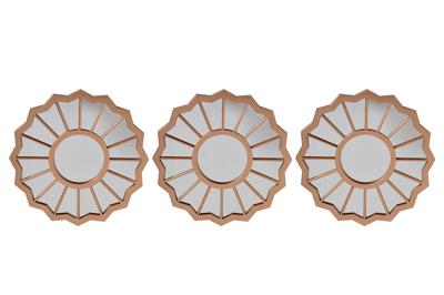 Зеркало Garda Decor SET986 Набор из 3-х зеркал 30,5х1,8 арт. SET986