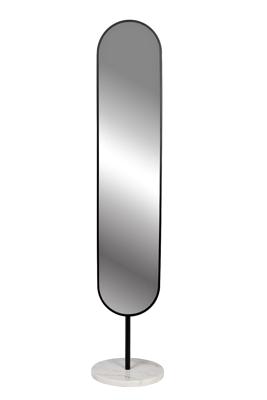 Зеркало Garda Decor 19-OA-9889 Зеркало напольное овальное рама черная d35*169см арт. 19-OA-9889