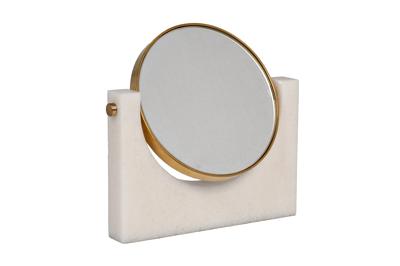 Зеркало Garda Decor 19-OA-9897 Зеркало вращающееся настольное на подставке 20*h20см арт. 19-OA-9897