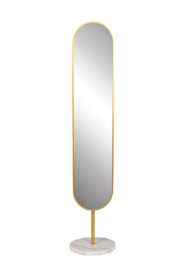 Зеркало Garda Decor 19-OA-9888 Зеркало напольное овальное рама золото d35*169см арт. 19-OA-9888