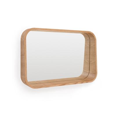 Зеркало La Forma (ех Julia Grup) Salaya Зеркало в раме из ламинированной фанеры ясеня в натуральной отделке, 90 x 60 арт. 208189
