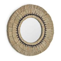 Зеркало La Forma (ех Julia Grup) Круглое зеркало Akila из натуральных волокон 60 см арт. 101073