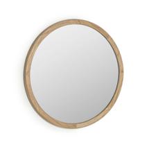 Зеркало La Forma (ех Julia Grup) Круглое зеркало Alum из массива минди 80 см арт. 101078