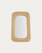 Зеркало La Forma (ех Julia Grup) Зеркало из ротанга Zilna 38 x 59 см арт. 262409