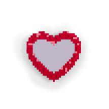 Зеркало Seletti Зеркало Pixel Heart арт. 17055