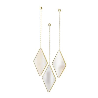 Зеркало Umbra Набор зеркал dima, матовая латунь, 3 шт. арт. 358777-221