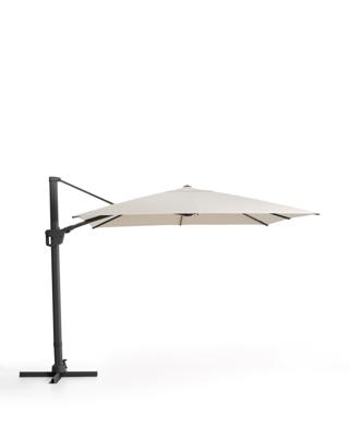 Зонт La Forma (ех Julia Grup) Бежевый консольный зонт Noli с графитовой алюминиевой конструкцией, 300 x 300 см арт. 482890
