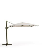 Зонт La Forma (ех Julia Grup) Бежевый консольный зонт Noli с зеленой алюминиевой конструкцией, 300 x 300 см арт. 483375