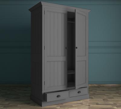 Шкаф Этажерка Серый двустворчатый шкаф "Palermo" арт PL1027G арт. PL1027G