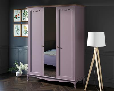 Шкаф Этажерка Шкаф Leontina Lavanda двухстворчатый с зеркалом арт ST9327ZL арт. ST9327ZL