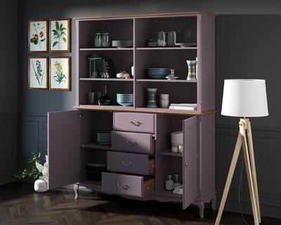 Шкаф Этажерка Шкаф Leontina Lavanda с открытым верхом арт ST9351/2L арт. ST9351/2L
