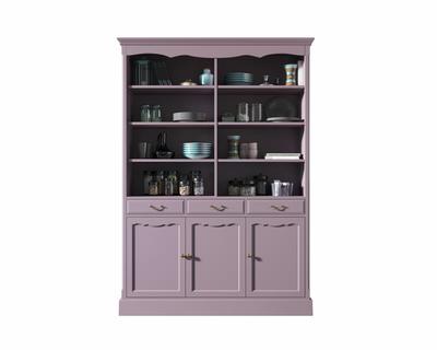Шкаф Этажерка Двухсекционный шкаф Leontina Lavanda для посуды арт ST9330/3L арт. ST9330/3L