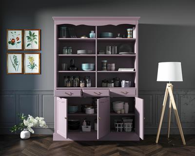 Шкаф Этажерка Двухсекционный шкаф Leontina Lavanda для посуды арт ST9330/3L арт. ST9330/3L