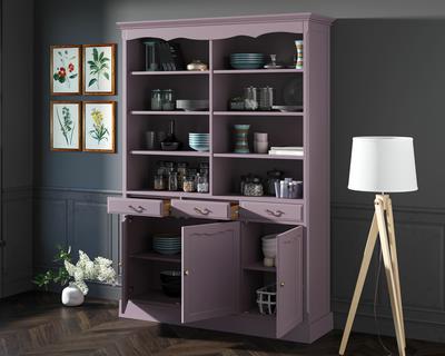 Шкаф Этажерка Двухсекционный шкаф Leontina Lavanda для посуды арт ST9330/3L арт. ST9330/3L
