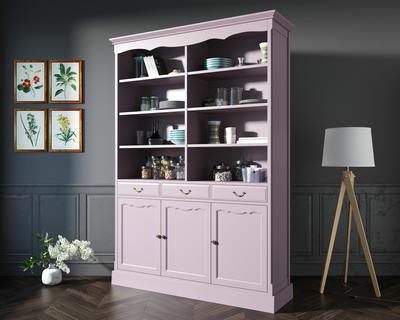 Шкаф Этажерка Двухсекционный шкаф Leontina Lavanda для посуды арт ST9330/3L арт. ST9330/3L