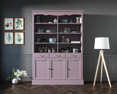 Шкаф Этажерка Двухсекционный шкаф Leontina Lavanda для посуды арт ST9330/3L арт. ST9330/3L