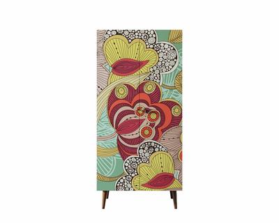 Шкаф Этажерка Шкаф малый двухстворчатый "Berber" принт 6 арт BB08/Print_06 арт. BB08/Print_06