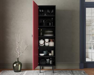 Шкаф Этажерка Шкаф c одной дверкой "Emerson" арт EM101/red/L арт. EM101/red/L