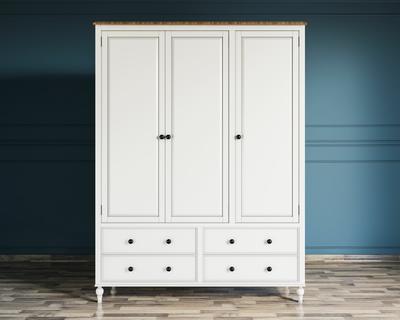 Шкаф Этажерка Шкаф трехстворчатый "Odri" с ящиками арт od2127KR3 арт. od2127KR3