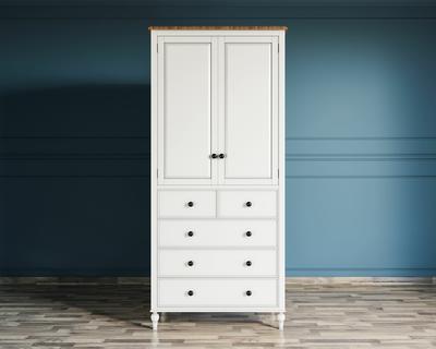 Шкаф Этажерка Шкаф двухстворчатый "Odri" с 5 ящиками арт od2127KR5 арт. od2127KR5