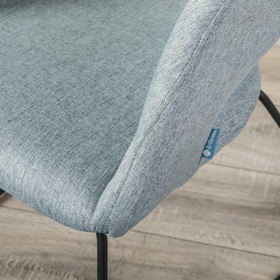 Стул R-Home Кресло Hugs св.сер/Линк арт. 41013114h_Lightgrey_черн