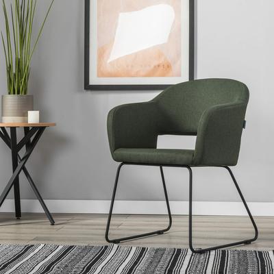 Стул R-Home Кресло Oscar тёмно-зеленый/Линк арт. 410118123h_Dark_Green_черн